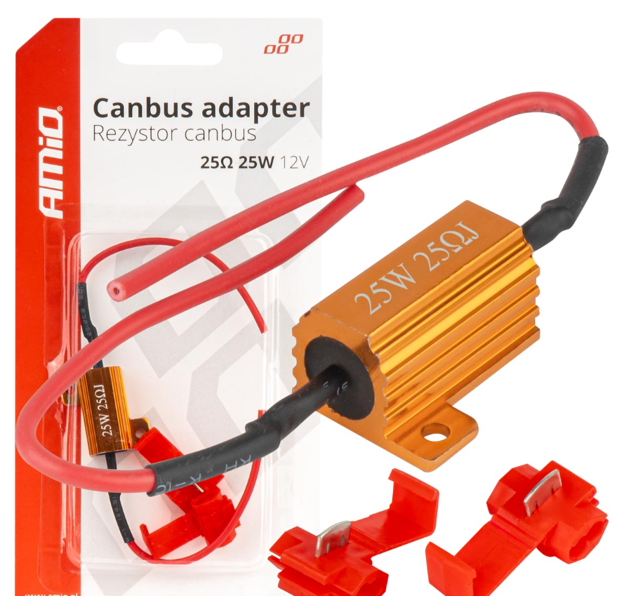 CANBUS weerstand - 12V - 25W - 25Ohm - Per stuk CANBUS weerstand - 12V - 25W - 25Ohm - Per stuk